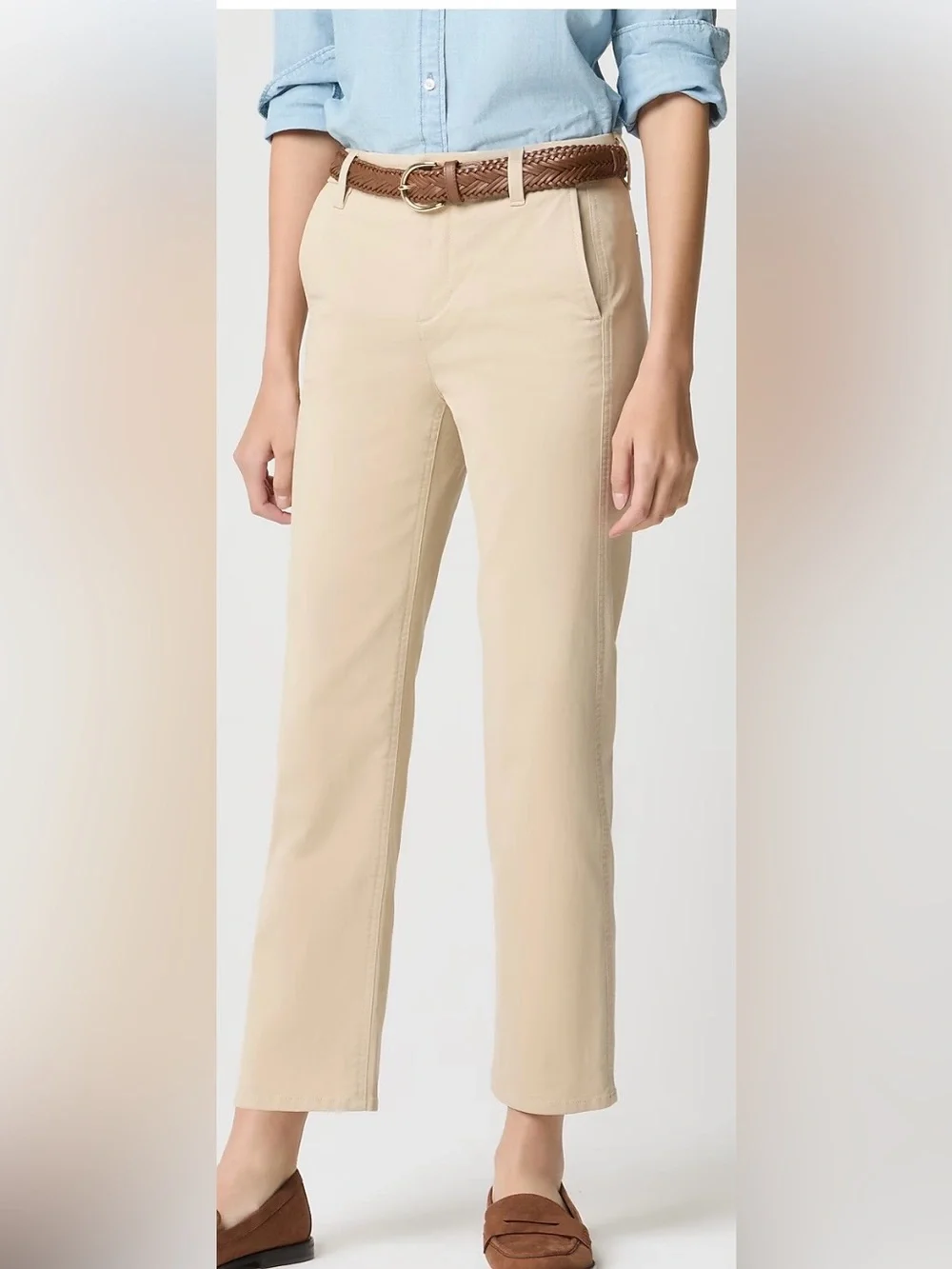 J. Crew Factory Everyday Chino Pant Khaki Size 6 NWT!